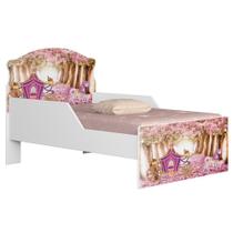 Mini Cama Infantil 148x68cm Proteção Lateral Carruagem Rosa Z53 - Mpozenato Mini Cama Infantil 148x68cm Proteção Lateral Carruagem Rosa Z53 - Mpozenato