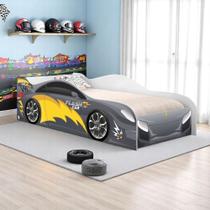 Mini Cama Infantil 157,5x72,5cm com Proteção Lateral Carro Chumbo K02 - D Rossi Mini Cama Infantil 157,5x72,5cm com Proteção Lateral Carro Chumbo K02 - D Rossi