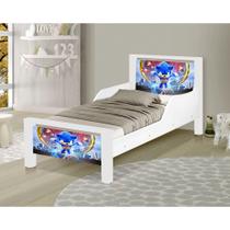 Mini Cama Infantil Adesivada Sonic