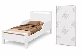 Mini Cama Infantil Branco Com Colchão Estrutura Reforçada e Bordas Arredondadas Mini Cama Infantil Branco Com Colchão Estrutura Reforçada e Bordas Arredondadas