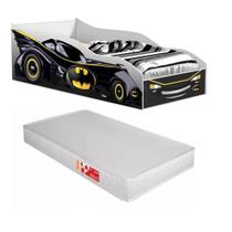 Mini Cama Infantil Carro Black Para Meninos Com Colchão