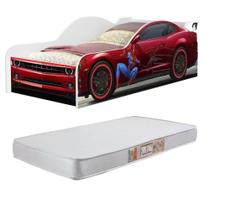 Mini Cama Infantil Carro Homem Aranha Colchão Envio Imediato