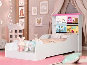Mini Cama Infantil Casinha para Princesas, Quarto De Criança