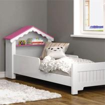 Mini Cama Infantil Casinha Princesa Branco Com Rosa Ofertamo Quarto