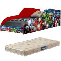 Mini Cama Infantil com Colchão Vingadores