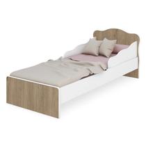 Mini Cama Infantil Doce Sonho 849 Carvalho Rustico Branco Qmovi