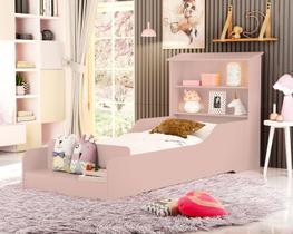 mini cama infantil juvenil liz com prateleira casinha montessoriana para quarto criança