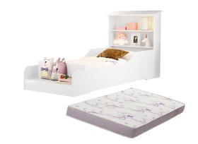 mini cama infantil juvenil montessoriana liz casinha com proteção lateral colchao incluso
