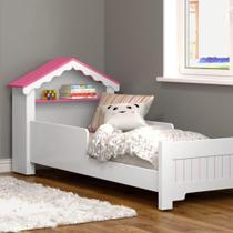 Mini Cama Infantil Magia Casinha Branco Rosa Ofertamo Quarto