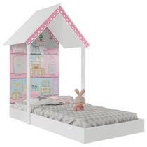 Mini Cama Infantil Montessoriana Casa de Boneca Branco - Pura Magia