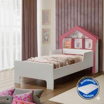 Mini Cama Infantil Montessoriana Estilo Casinha Princesa Cristal Com Proteção Lateral Para Quarto De Criança Menina Com Colchão Mini Cama Infantil Montessoriana Estilo Casinha Princesa Cristal Com Proteção Lateral Para Quarto De Criança Menina Com Colchão
