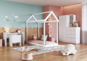 Mini Cama Infantil Montessoriano Meu Fofinho Branco - Art In Móveis