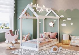 Mini Cama Infantil Montessoriano Meu Fofinho Branco Art In Móveis