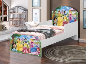 Mini Cama Infantil para Meninas com Colchão Princesas