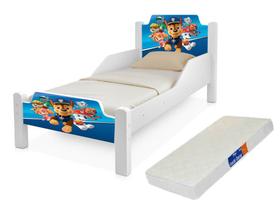 Mini Cama Infantil Patrulha Canina P/ Crianças com Colchão