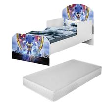 Mini Cama Infantil Personagens Desenho 100% MDF Acompanha Colchão D23