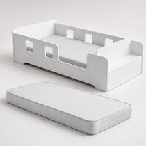 Mini Cama Juvenil Berço Montessoriana Manu De Mdf Com Proteção Lateral Para Quarto Infantil Cantos arredondados Acompanha Colchão Mini Cama Juvenil Berço Montessoriana Manu De Mdf Com Proteção Lateral Para Quarto Infantil Cantos arredondados Acompanha Colchão