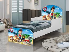 Mini Cama Juvenil Infantil Adesivada 100% Mdf - Patrulha