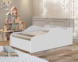 Mini Cama Juvenil Infantil Branca para quarto de Criança Unissex Com Proteção Lateral Mini Cama Juvenil Infantil Branca para quarto de Criança Unissex Com Proteção Lateral