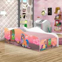 Mini Cama Like Mundo dos Unicórnios Infantil Com Colchão Mini Cama Like Mundo dos Unicórnios Infantil Com Colchão