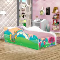 Mini Cama Like Paraiso Unicórnio Infantil Com Colchão