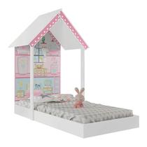 Mini Cama Montessoriana Casinha de Boneca Rosa - Pura Magia