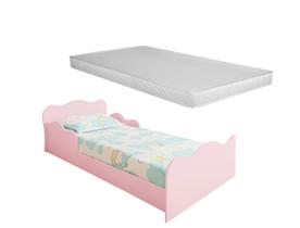 MINI CAMA MONTESSORIANA JUVENIL MENINAS COM COLCHÃO iNCLUSO - ROSA