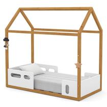 Mini Cama Montessoriana Liv Branco Freijó - Matic Mini Cama Montessoriana Liv Branco Freijó - Matic