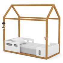 Mini Cama Montessoriana Liv Branco Freijó - Matic Mini Cama Montessoriana Liv Branco Freijó - Matic