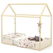Mini Cama Montessoriana Liv Off White Natural - Matic Mini Cama Montessoriana Liv Off White Natural - Matic