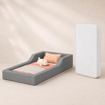 Mini cama orgânica monteressoriana infantil de tecido com colchão