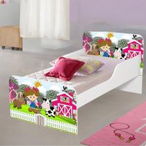 Mini cama para quarto personagens crianças meninas
