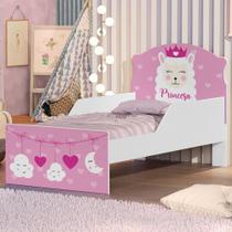 Mini Cama Princesa Lhama Com Colchão