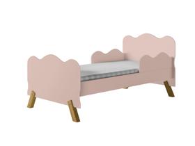 Mini Cama Retro Angel Rosa com Proteção Lateral