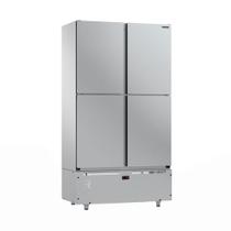Mini Câmara 4 Portas Resfriados 744l Inox 0 a 7ºc ar Forçado Motor Inferior Mcr4p - Refrimate 127v