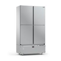 Mini Câmara 4 Portas Resfriados 744l Inox 0 a 7ºc ar Forçado Motor Inferior Mcr4p - Refrimate 220v