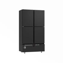 Mini Câmara 4 Portas Resfriados 744l Preto 0 a 7ºc ar Forçado Motor Inferior Mcr4pp - Refrimate 220v