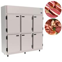 Mini Câmara 6 Portas Refrigeradora Inox 1200 Litros Frost Free Kofisa