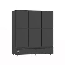 Mini Câmara 6 Portas Resfriados 1152l Preto 0 a 7ºc ar Forçado Motor Inferior Mcr6pp Refrimate 220v
