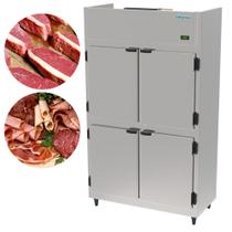 Mini Câmara Comercial 4 Portas Refrigerador Inox Kofisa 765 Litros KMCP75 Frost Free