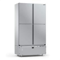 Mini Câmara Comercial Resfriados 4 Portas Refrimate Em Aço Inox 744 Litros 220V MC4P MCR Mini Câmara Comercial Resfriados 4 Portas Refrimate Em Aço Inox 744 Litros 220V MC4P MCR
