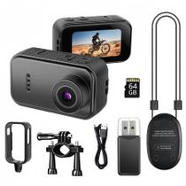 Mini câmera corporal Boeavance 1080p 64 GB com gravação em loop