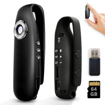 Mini câmera corporal DayDateUp 1080P HD 64GB com suporte magnético Mini câmera corporal DayDateUp 1080P HD 64GB com suporte magnético
