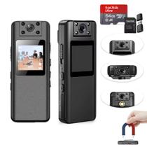 Mini Câmera Corporal Gravador De Vídeo Full Hd Espiã 64gb Mini Câmera Corporal Gravador De Vídeo Full Hd Espiã 64gb