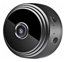 Mini câmera de segurança espiã wifi recarregável noturna