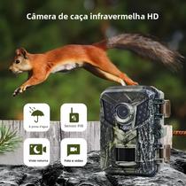 Mini Câmera De Trilha HD Com Movimento Ativado IR Visão Noturna À Prova D'água Jogo Caça Vida