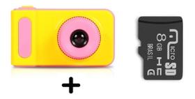 Mini Câmera Digital Filmadora Infantil Criança Diversão Brinde C/m 8g