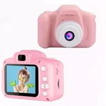 Mini Câmera Digital Fotográfica Brinquedo X200 - Foto e Vídeo - Infantil Crianças - ROSA
