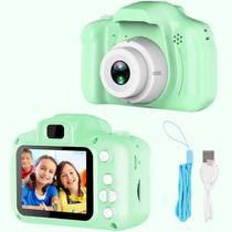 Mini Câmera Digital Fotográfica Brinquedo X200 - Foto e Vídeo - Infantil Crianças - Verde