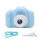 Mini Câmera Digital O X200 - Foto e Vídeo - Infantil - Azul